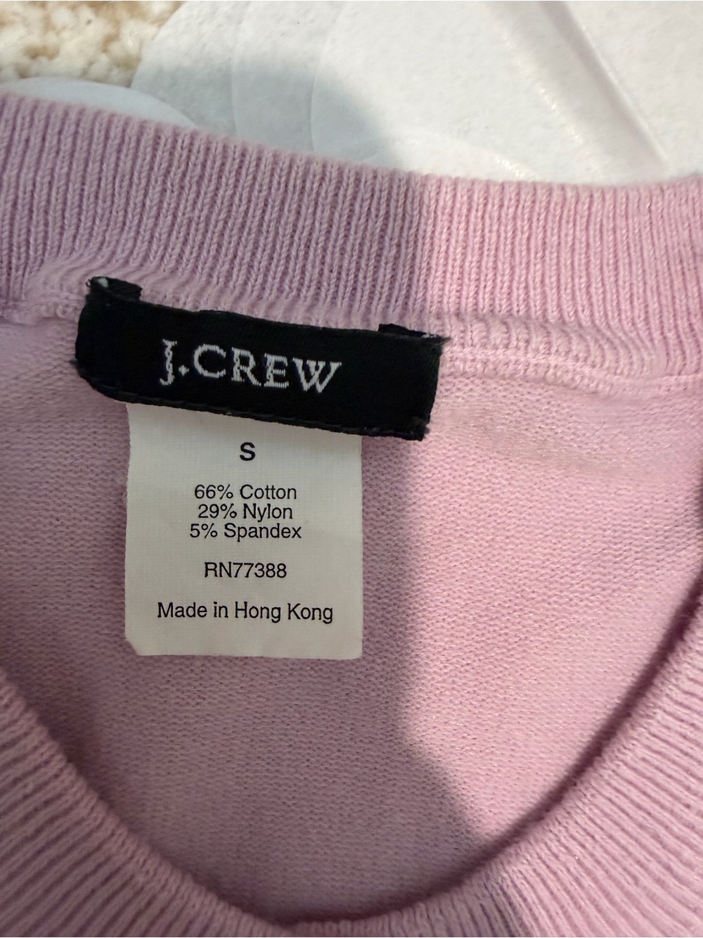 J. Crew Light lavender/pink color with pearly Buttons Cardigan - Picture 2 of 2